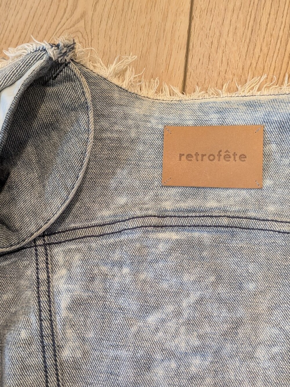Retrofête Dean Acid Washed Denim Jacket Size S - Picture 5 of 10